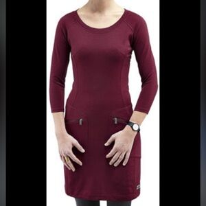Merrell burgundy ostrova dress/tunic size small petite